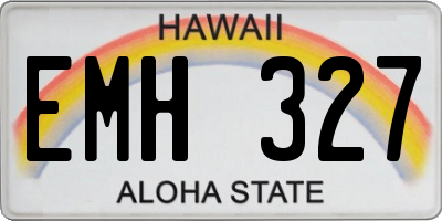 HI license plate EMH327