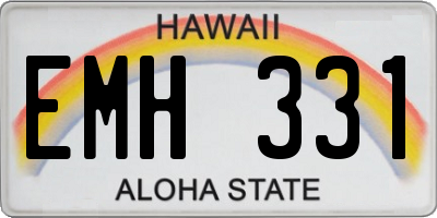 HI license plate EMH331