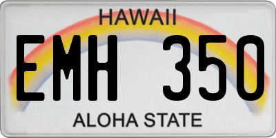 HI license plate EMH350
