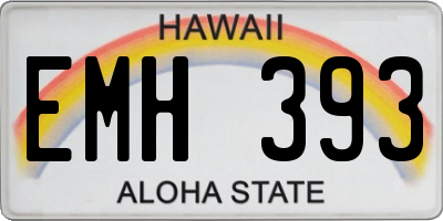 HI license plate EMH393