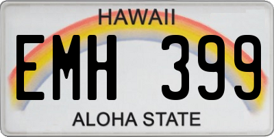 HI license plate EMH399