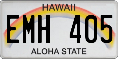 HI license plate EMH405