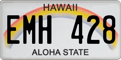 HI license plate EMH428