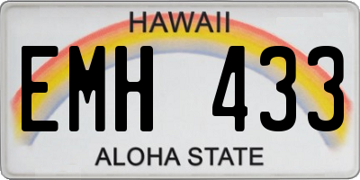 HI license plate EMH433
