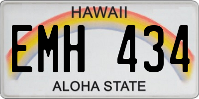 HI license plate EMH434
