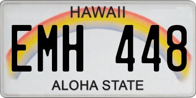 HI license plate EMH448