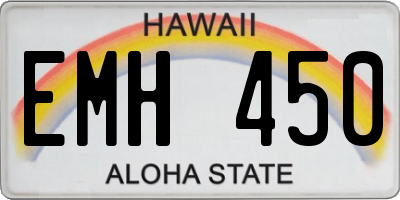 HI license plate EMH450