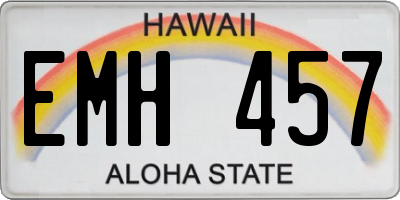 HI license plate EMH457