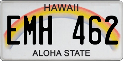 HI license plate EMH462