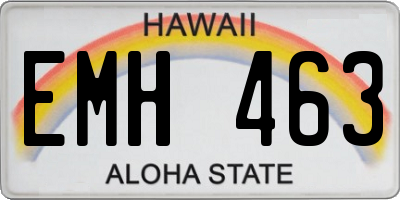 HI license plate EMH463