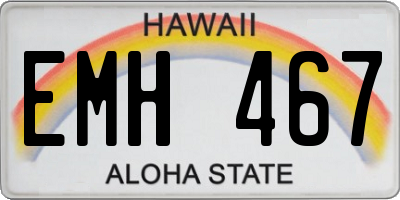 HI license plate EMH467