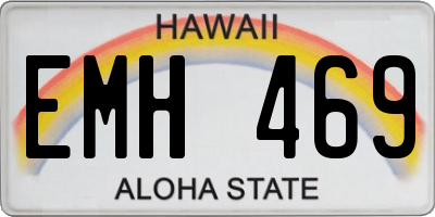 HI license plate EMH469