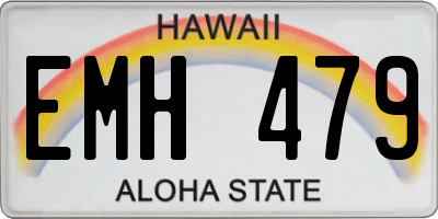 HI license plate EMH479