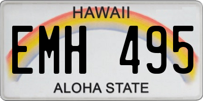 HI license plate EMH495