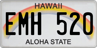 HI license plate EMH520
