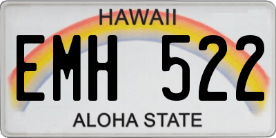 HI license plate EMH522