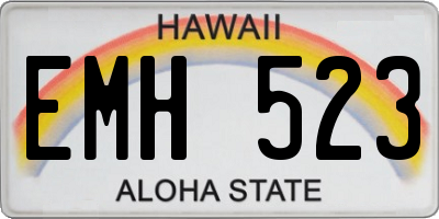HI license plate EMH523