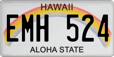 HI license plate EMH524