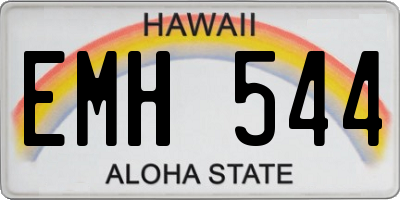 HI license plate EMH544