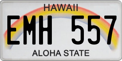 HI license plate EMH557
