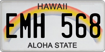 HI license plate EMH568