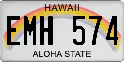 HI license plate EMH574