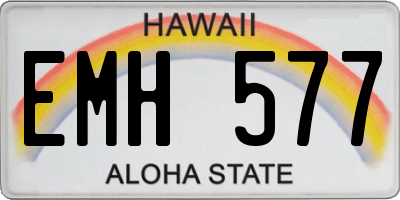 HI license plate EMH577
