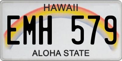 HI license plate EMH579
