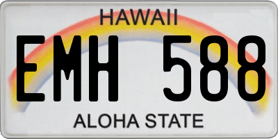 HI license plate EMH588