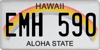 HI license plate EMH590