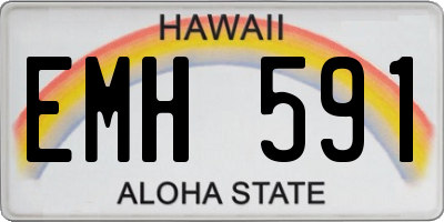 HI license plate EMH591