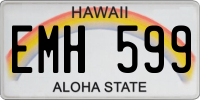 HI license plate EMH599