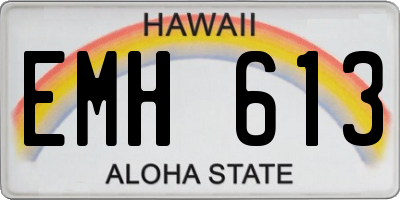 HI license plate EMH613
