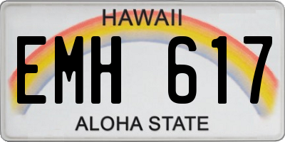 HI license plate EMH617