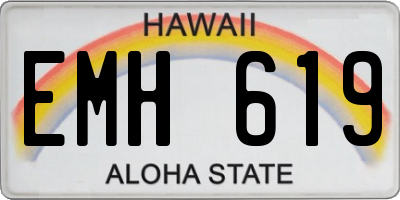 HI license plate EMH619