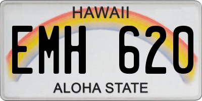 HI license plate EMH620