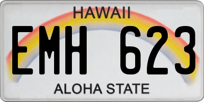 HI license plate EMH623
