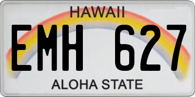 HI license plate EMH627