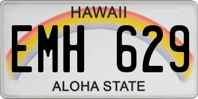 HI license plate EMH629