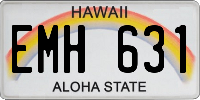 HI license plate EMH631