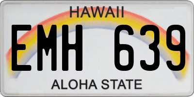 HI license plate EMH639