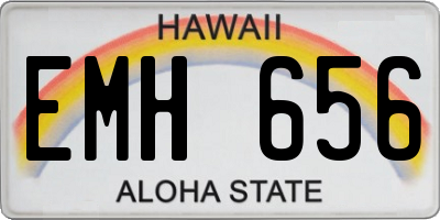HI license plate EMH656