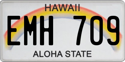 HI license plate EMH709