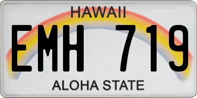 HI license plate EMH719