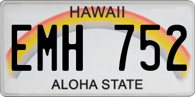 HI license plate EMH752