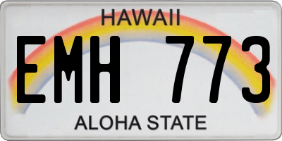 HI license plate EMH773