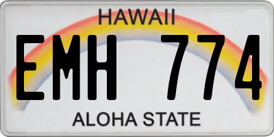 HI license plate EMH774