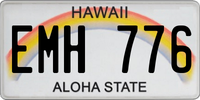 HI license plate EMH776