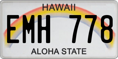 HI license plate EMH778