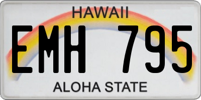 HI license plate EMH795